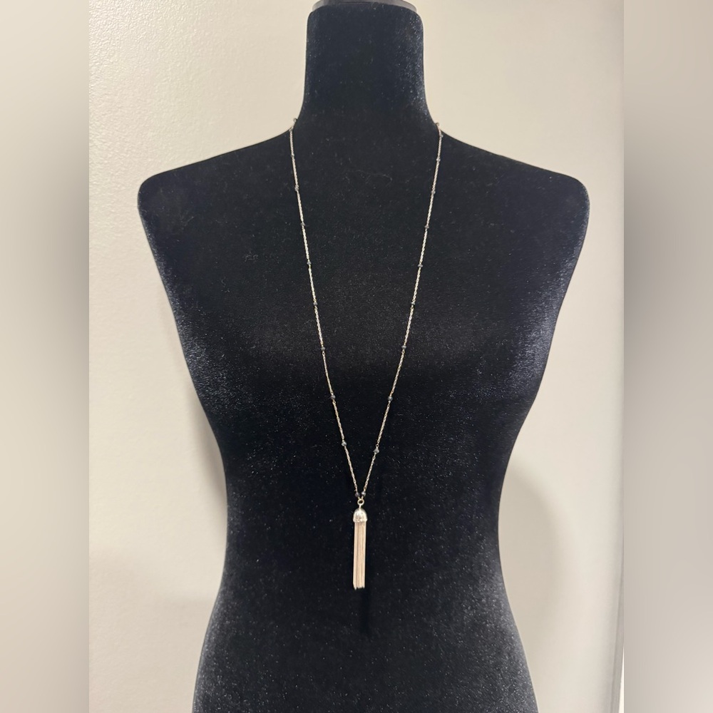 Soixante Neuf Jewels by Joie Jager Beaded 925 Tassle Necklace